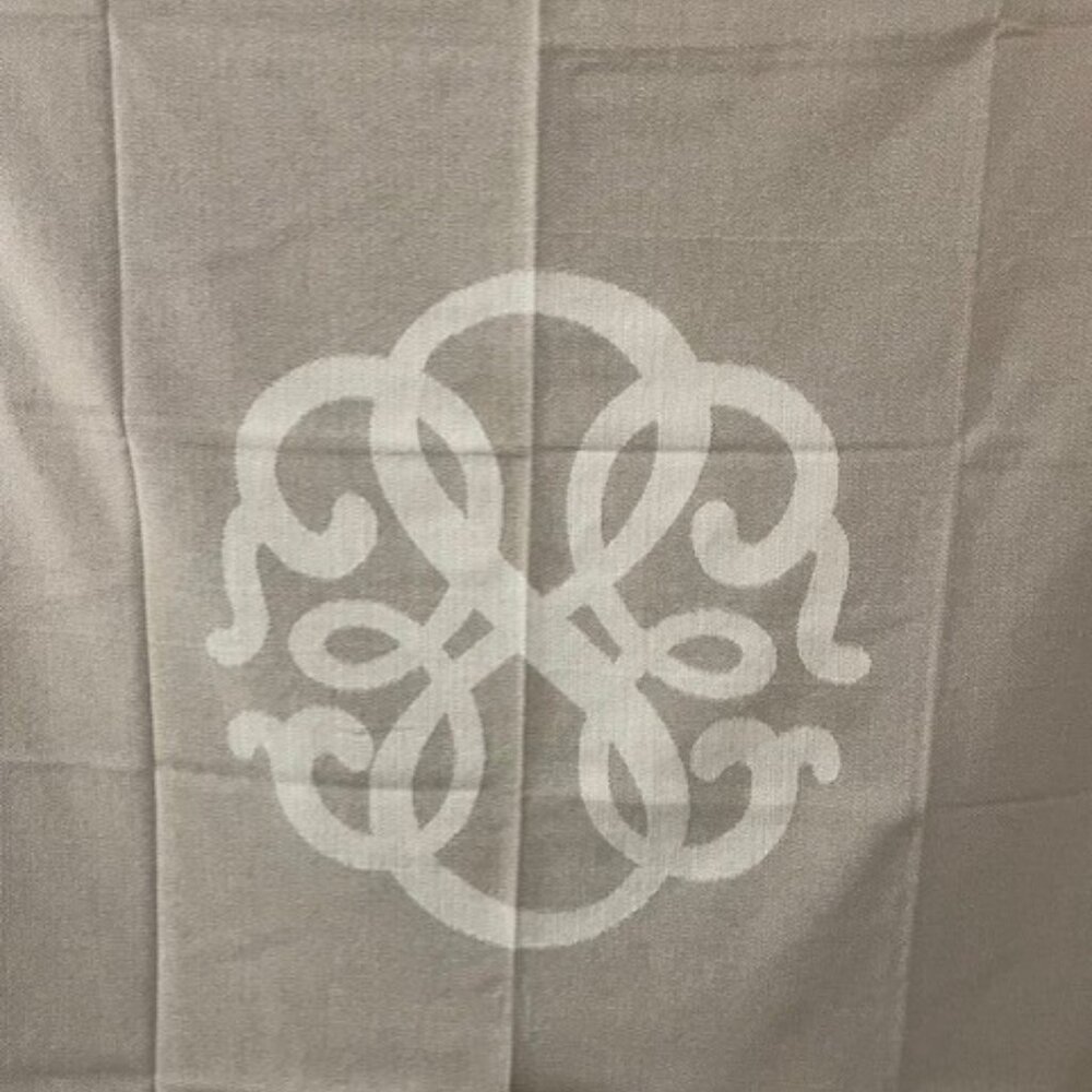 New $178 Alex & Ani Path of Life Throw Blanket-Tan/Cream-52 x 58-Recycled Cotton